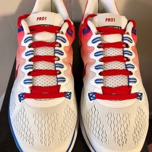 Custom Red White and Blue Nike Shoes